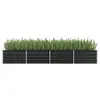 Image de Lit surélevé de jardin Anthracite 320x80x45 cm Acier galvanisé