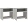 Image de Tables de chevet 2 pcs Gris béton 40x30x40 cm Bois d ingénierie