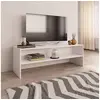 Image de Meuble TV Blanc 120x40x40 cm Bois d ingénierie