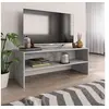 Image de Meuble TV Gris béton 100x40x40 cm Bois d'ingénierie
