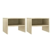 Image de Tables de chevet 2 pcs Chêne sonoma 40x30x30 cm Bois ingénierie