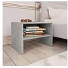 Image de Table de chevet Gris béton 40x30x30 cm Bois ingénierie