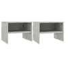Image de Tables de chevet 2 pcs Gris béton 40x30x30 cm Bois ingénierie