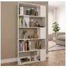 Image de Bibliothèque/Séparateur de pièce Blanc brillant 80x24x159 cm800105