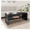 Image de Table basse Noir 100x40x40 cm Bois d ingénierie
