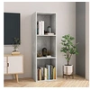 Image de Bibliothèque/Meuble TV Gris béton 36x30x114cm Bois d'ingénierie800139
