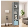 Image de Bibliothèque Meuble TV Gris béton 36x30x143cm Bois d'ingénierie