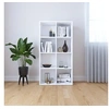 Image de Bibliothèque Buffet Blanc 66x30x130 cm Bois d ingénierie