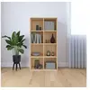 Image de Bibliothèque Buffet Chêne sonoma 66x30x130 cm Bois d'ingénierie