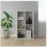 Image de Bibliothèque Buffet Blanc 50x25x80 cm Bois d'ingénierie