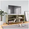 Image de Meuble TV avec roulettes Chêne sonoma Bois d'ingénierie800183