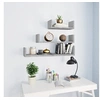 Image de Wandschappen 3 st bewerkt hout betongrijs800202