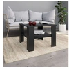 Image de Table basse Noir 60x60x42 cm Bois d'ingénierie