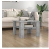 Image de Table basse Gris béton 60x60x42 cm Bois d'ingénierie