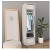 Image de Garde robe Blanc 50x50x200 cm Bois d ingénierie
