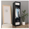 Image de Garde robe Noir 50x50x200 cm Bois d ingénierie