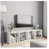 Image de Bibliothèque Meuble TV Blanc 143x30x36 cm