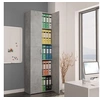 Image de Armoire de bureau Gris béton 60x32x190 cm Bois d ingénierie