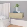 Image de Tables de chevet flottantes 2 pcs Chêne sonoma Bois ingénierie