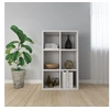 Image de Bibliothèque Buffet blanc 66x30x98 cm bois d ingénierie