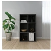 Image de Bibliothèque Buffet noir 66x30x98 cm bois d ingénierie