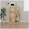Image de Bibliothèque Buffet chêne sonoma 66x30x98 cm bois d ingénierie