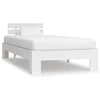 Image de Cadre de lit sans matelas blanc bois de pin massif 90x200 cm