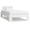 Image de Cadre de lit sans matelas blanc bois de pin massif 100x200 cm