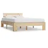 Image de Cadre de lit sans matelas 140x200 cm bois massif de pin