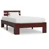 Image de Bedframe massief grenenhout donkerbruin 100x200 cm283173