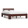 Image de Cadre de lit sans matelas marron foncé pin massif 120x200 cm