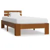 Image de Cadre de lit sans matelas Marron miel Bois pin massif 90x200 cm