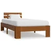 Image de Cadre de lit sans matelas marron miel 100x200cm bois pin massif