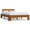 Image de Cadre de lit sans matelas marron miel 140x200 cm pin massif
