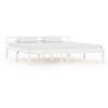 Image de Cadre de lit sans matelas blanc bois massif de pin 180x200 cm