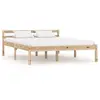 Image de Cadre de lit sans matelas bois de pin massif 120x200 cm