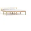 Image de Cadre de lit sans matelas bois massif de pin 160x200 cm