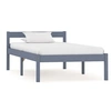 Image de Bedframe massief grenenhout grijs 100x200 cm283197