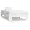 Image de Cadre de lit sans matelas blanc bois de pin massif 90x200 cm