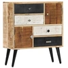 Image de Buffet Armoire à Tiroirs Commode Meuble à Tiroirs Salon Salle de Séjour Couloir Chambre à Coucher Maison 70x30x78 cm Bois de Manguier Massif