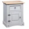 Image de Table de chevet Pin mexicain Gamme Corona Gris 53x39x67 cm