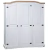 Image de Garde robe avec 3 portes Gamme Corona pin mexicain Blanc