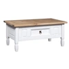 Image de Table basse Pin mexicain Gamme Corona Blanc 100x55x44 cm