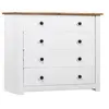 Image de Armoire latérale Blanc 80x40x73 cm Pin Assortiment Panama