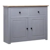 Image de Buffet Gris 93x40x80 cm Pin solide Assortiment Panama