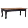 Image de Table basse Noir 120 x 60 x 45 cm Bois d'acajou massif
