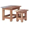 Image de 2-delige Tafeltjesset massief mahoniehout283922