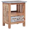 Image de Table de chevet 41x30x50 cm bois d acajou massif