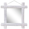 Image de Spiegel houtblokken 70x70 cm massief gerecycled hout283932