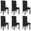 Image de Lot de 6 chaise H. 95 cm non pliable en plastique interieur noir